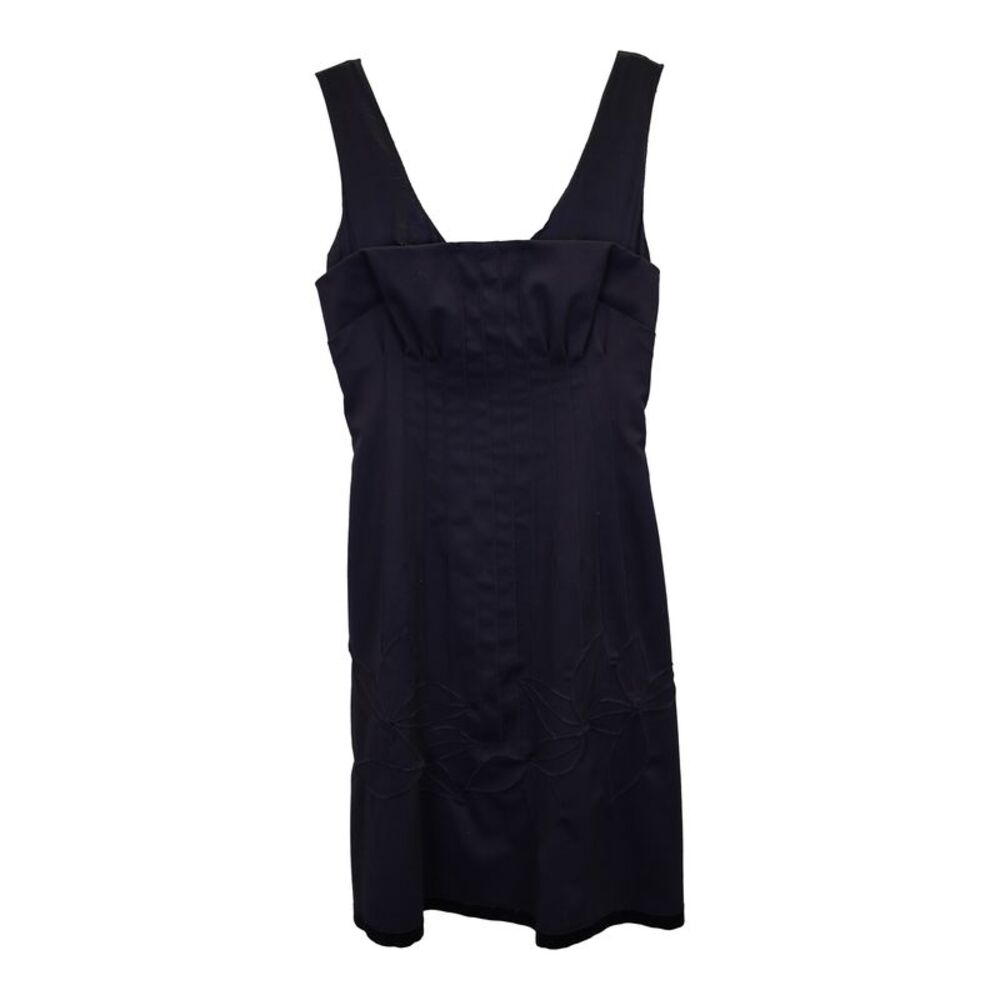 Philosophy Di Alberta Ferretti Sleeveless Mini Dress in Navy Blue Wool